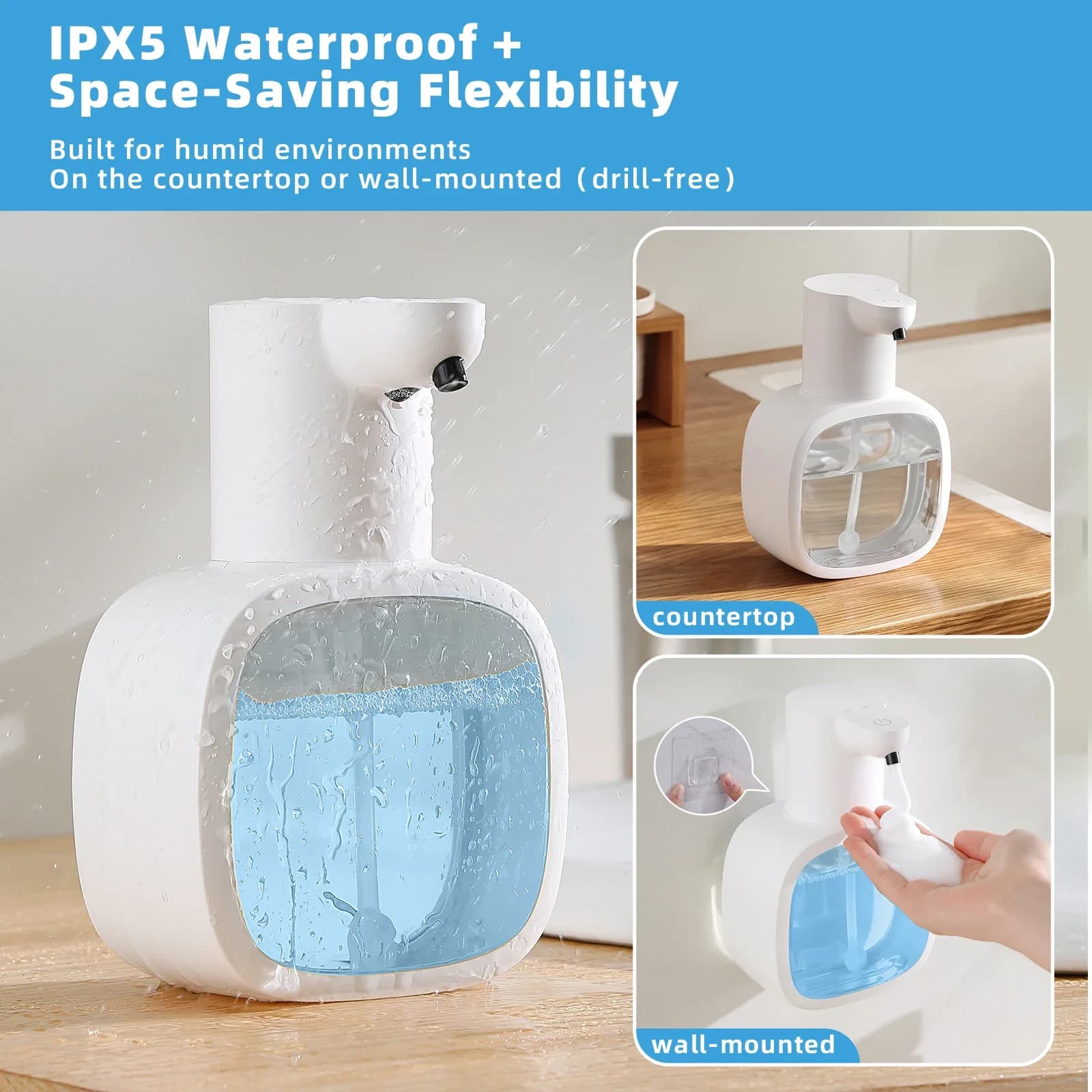 New smart sensor soap dispenser, automatic hand washer, electric foam hand sanitizer, detergent soap dispenser